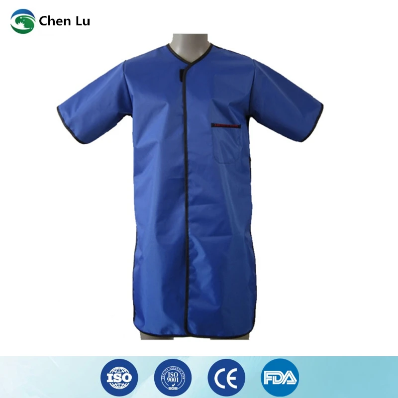 Recommend nuclear radiation protection short sleeved lead overcoat x-ray radiological protection 0.35mmpb lead clothes