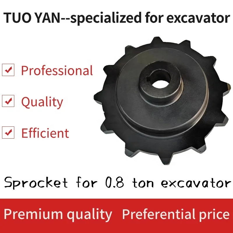 High Quality 0.8 Ton Excavator  Driving Wheel Digger Undercarriage Parts Driving Teeth Excavator Sprocket Driving Sprocket