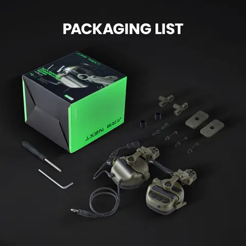 ARM NEXT Taktiskt Headset Utan Pickup och Aktiv Brusreducering Hjälmversion Skyttehörlurar Kommunikationshörlurar PTT 10 best sales förstärkare för headset - №9