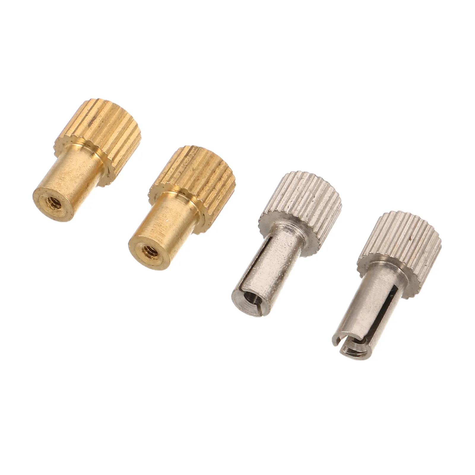 4Pcs Clock Repair Knobs Universal Mechanical Metal Knurled Adjustment Alarm Set Setting Replacement Parts DIY