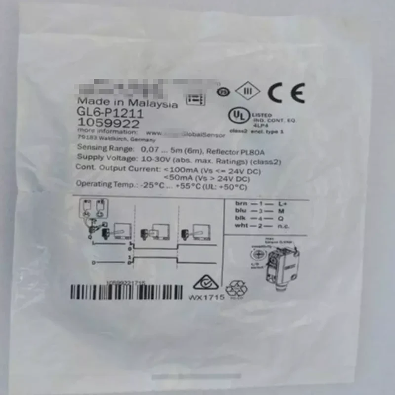 

New Oiginal 1059922 GL6-P1211 1070814 MZT7-03VPS-KP0 6013108 VTE18-4N8212