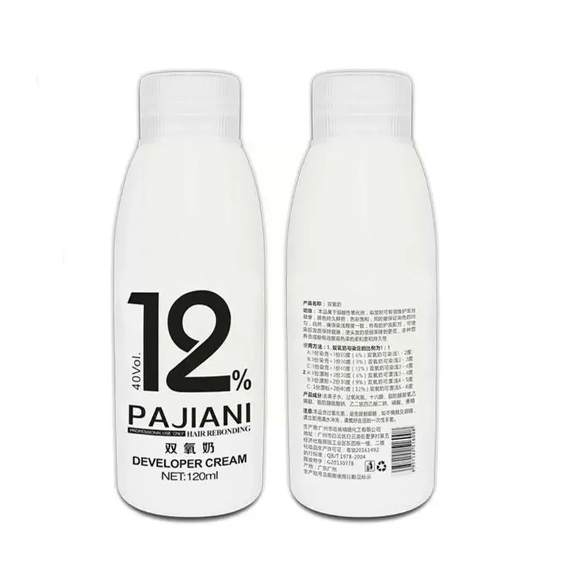 専門サロンでの使用のための永久的な色,開発者のクリーム,120ml,アンモニアなし,20, 30, 40