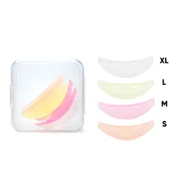 4Pairs Eyelash Lifting Silicone Pads 3D Lash Perming Kit Eyelash Curler Applicator Accessories