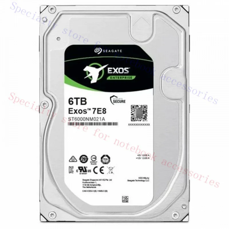 

R+ For Seagate Exos 7E8 ST6000NM021A 6TB SATA 3.5" 7200RPM 256MB 6G 512e Hard Drive