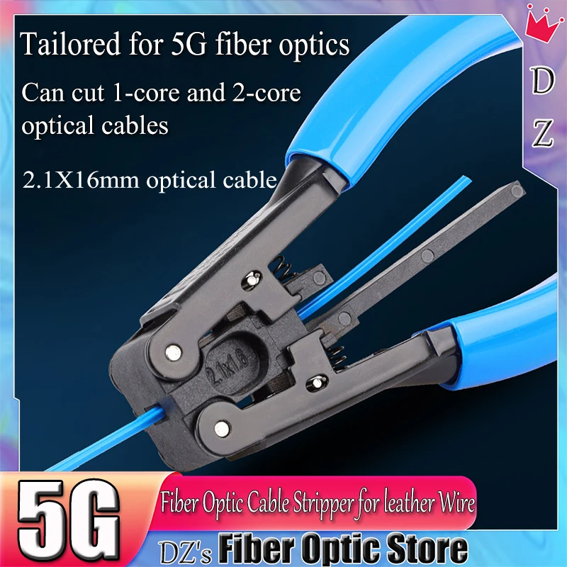 Fiber Optical Stripper Pliers FTTH Cable Wire Sheath Striping Rubber-insulated Tools for 5G Fiber Optic Cable Strippers