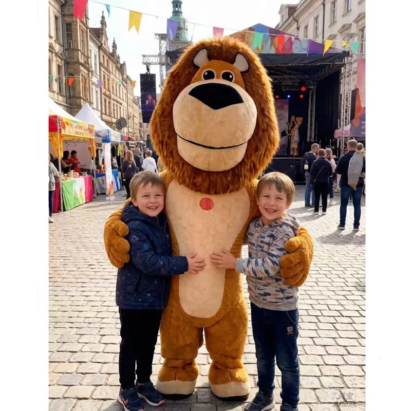 Inflatable Lion Mascot Costume Cartoon Animal Doll Elephant Theme for Stage Performance Wedding And Celebrations Role Play view 2