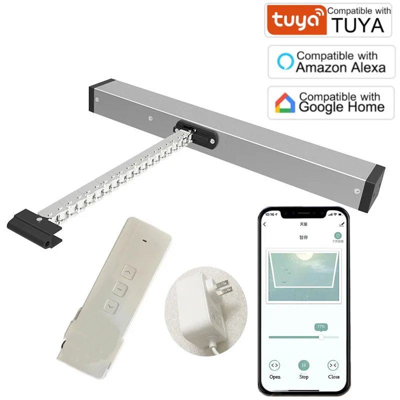 Tuya smart Window opener RF Remote Control Skylight Open Alexa Google Home Voice Control Wifi Electric Window Driver