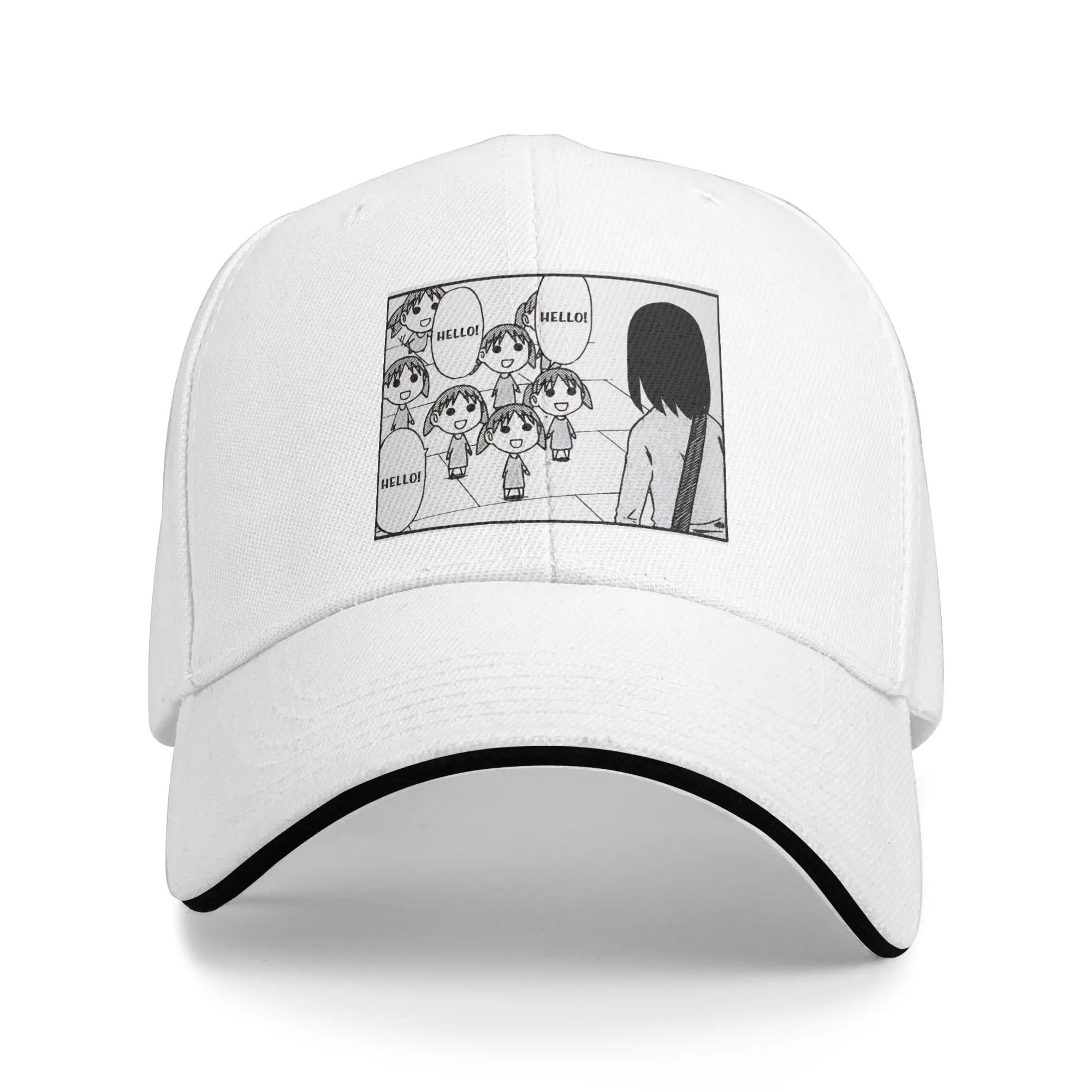 Hello Azumanga Daioh Sandwich Hats Adult ,Sport,Baseball Cap  Hat Adjustable Polyester  Cap Summer Caps