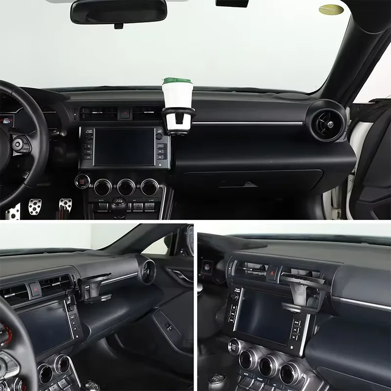 

1Pcs For Toyota 86 Subaru BRZ 2022+ ABS Black car navigation screen air outlet cup holder car interior modification accessories