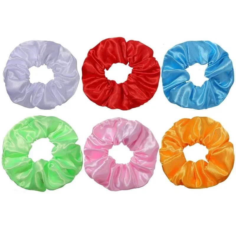 1-20PCS Glowing Scrunchie Flash Hair Tie for Party Rave Night Club DIY Glow in Dark Elastic Rope Headband Accessory Gift - view 6