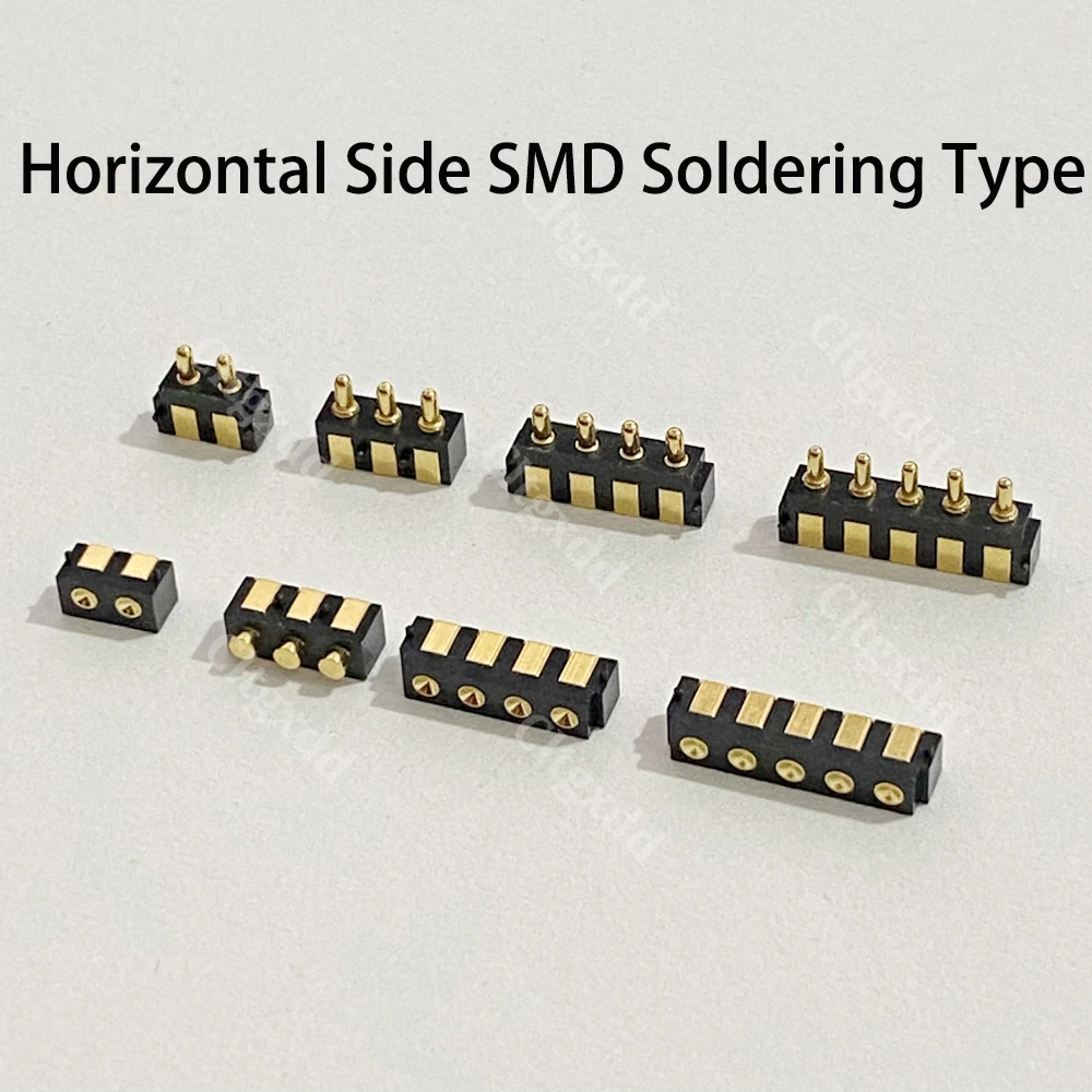Männlicher & Weiblicher Seitlich Montierter Pogo-Pin-Steckverbinder 2P 3P 4P 5P SMD Federkontakt-Ladebuchse für Smartwatches/Elektronische Geräte – Detail 9