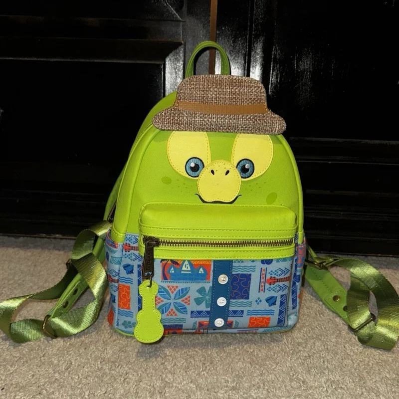 

Рюкзак Loungefly Olu Mel Turtle от Disney Park, милый мультяшный дизайн, унисекс, модная повседневная сумка, дорожная сумка, подарок на день рождения