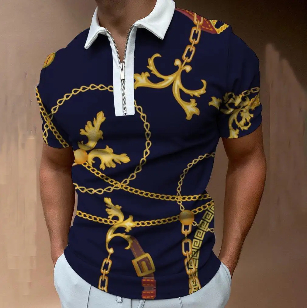 

Summer Fashion Polo Shirt Men Streetwear 3d Printing Short Sleeve Lapel Oversized Polo Shirt Sportswear Mens Clothing For Men