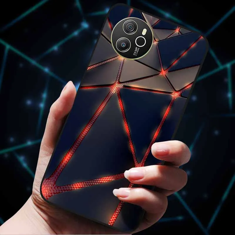 Für Oscal Tiger 12 Fall Coole Luxus Weiche Schwarz Silikon Stoßfest Telefon Fall für Blackview Oscal Tiger 12 Coque Fundas TPU Etui