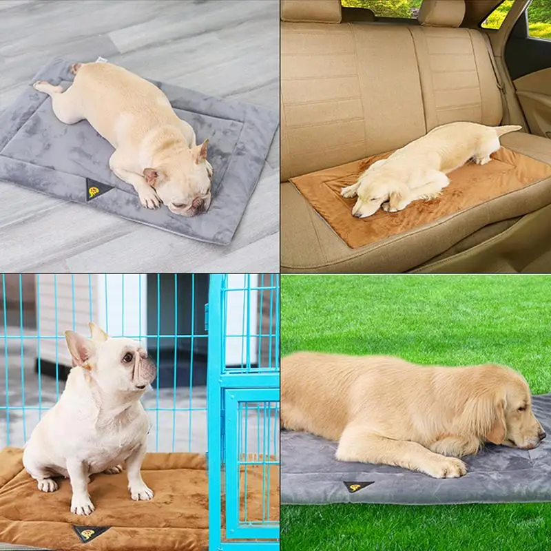 Self Heating Pet Bed Comfortable Flannel Dog Mat Elderly Pets Cat Warmer Winter Thermal Supplies Waterproof Warming Pad #W0