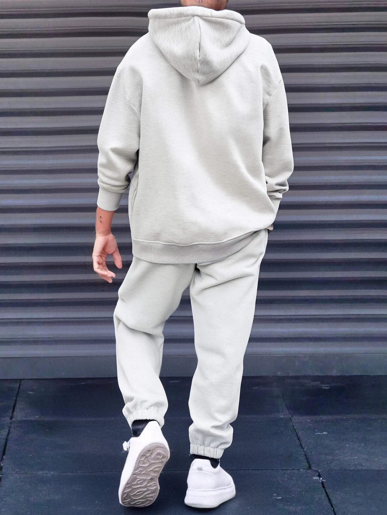 طقم سويت شيرت وركض بغطاء للرأس للرجال: ملابس رياضية كاجوال للترفيه اليومي وأسلوب الشارع