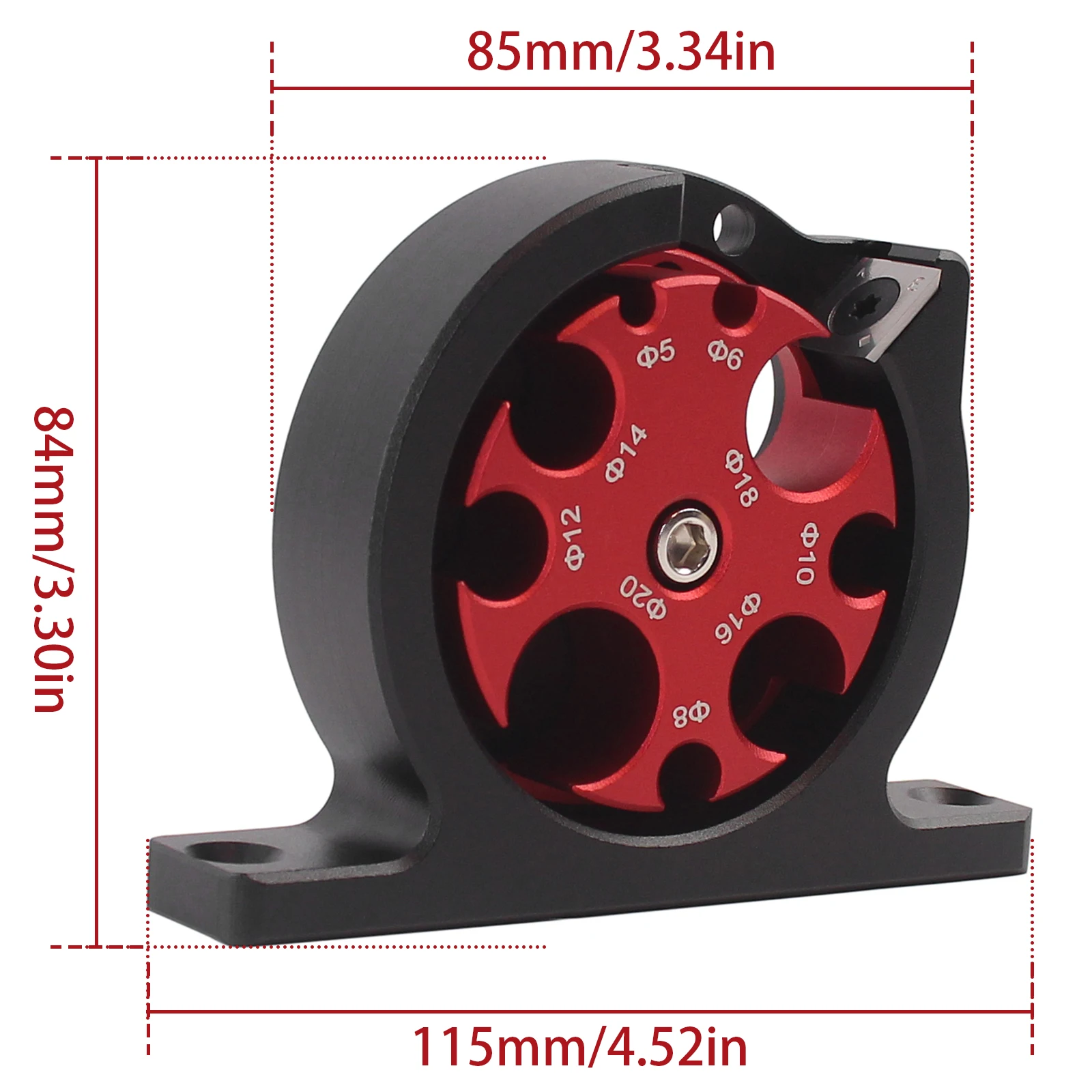 صانع وتد متري 5 مللي متر-20 مللي متر مع 1 قطعة شفرة كربيد الحفر الكهربائية طحن وتد قضيب مستدير أداة مساعدة أداة نجارة #6