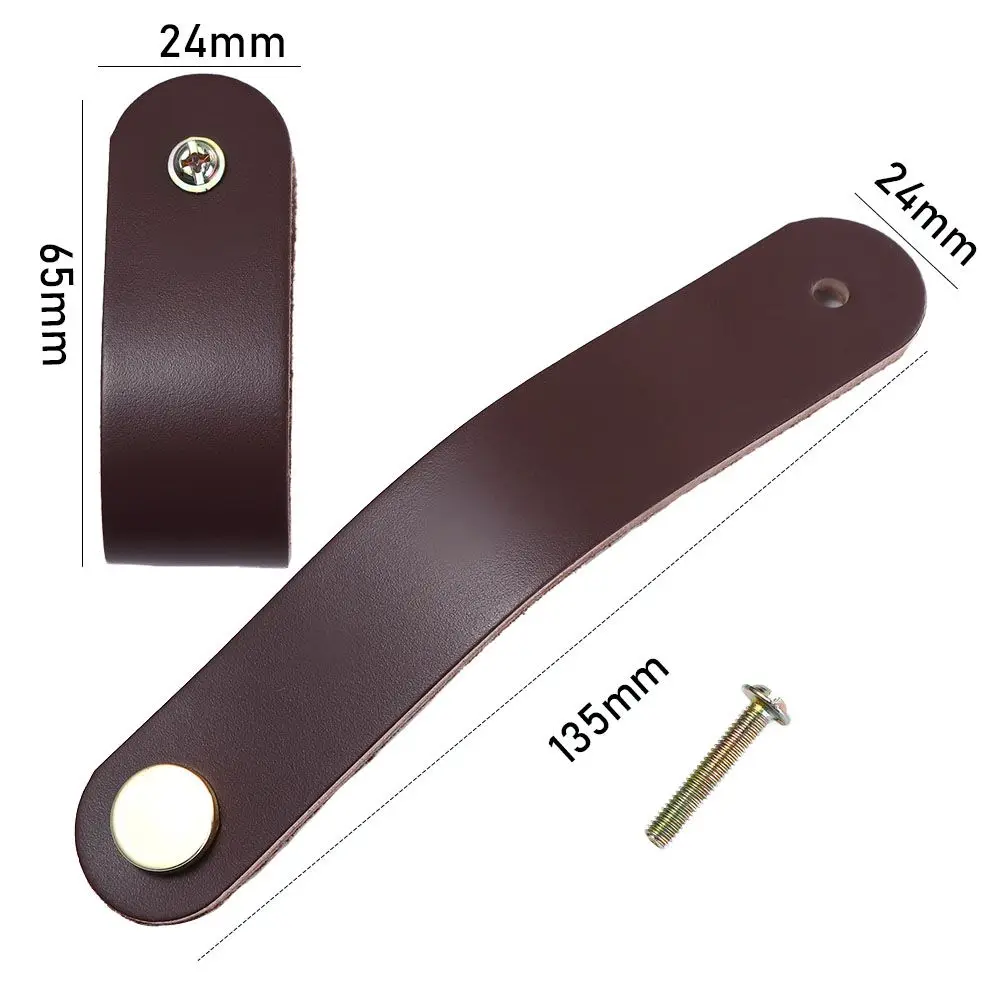 Modern Style Nordic Soft Environmentally Kitchen Wardrobe Cabinet Door Pulls Furniture Knobs Drawer Handle Leather Handle