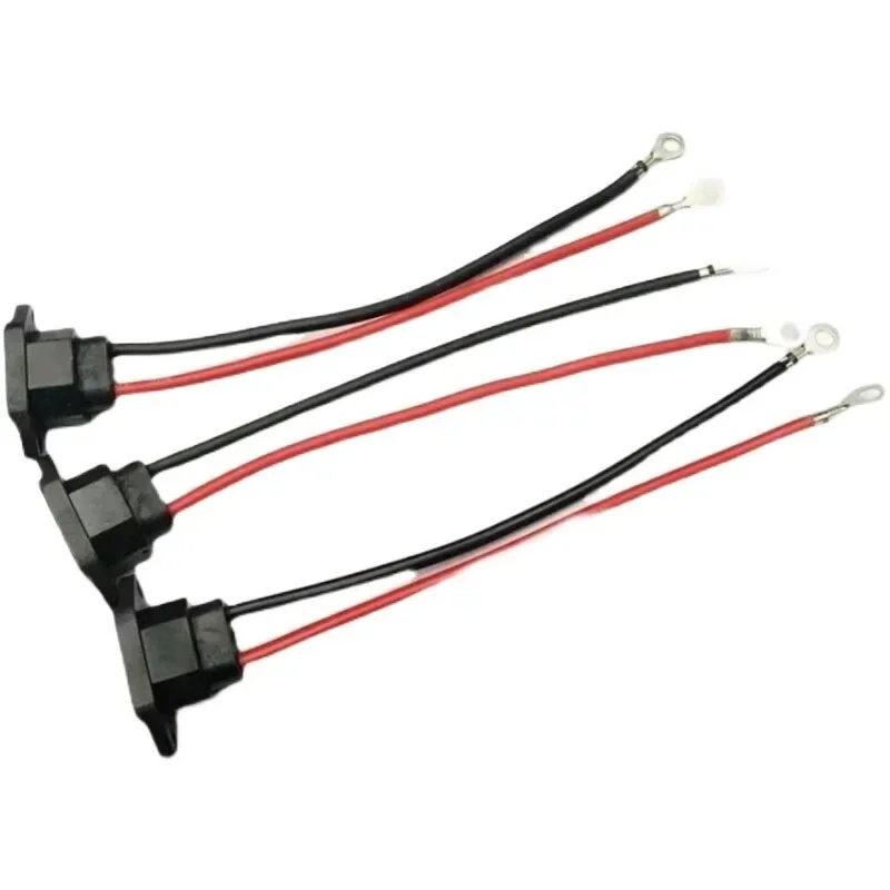 For 3‑Pin Covered P‑Shape Female Charging Socket For E‑Bike, Dustproof Power Base, Replacement Interface