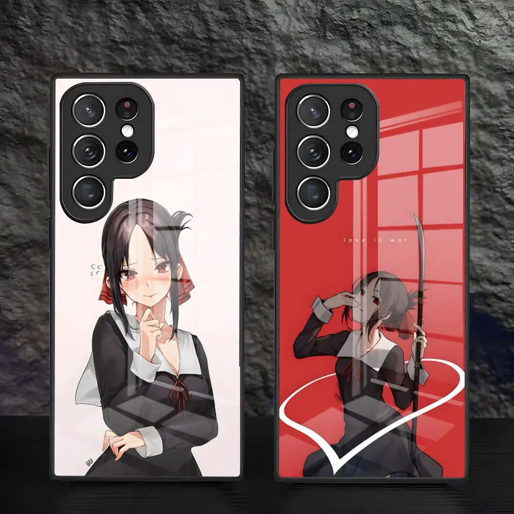 Kaguya-sama Love Is War Phone Case For Samsung A57 A37 A27 A17 A56 A36 A26 A16 A25 A35 A55 A34 A24 A54 Glass Case