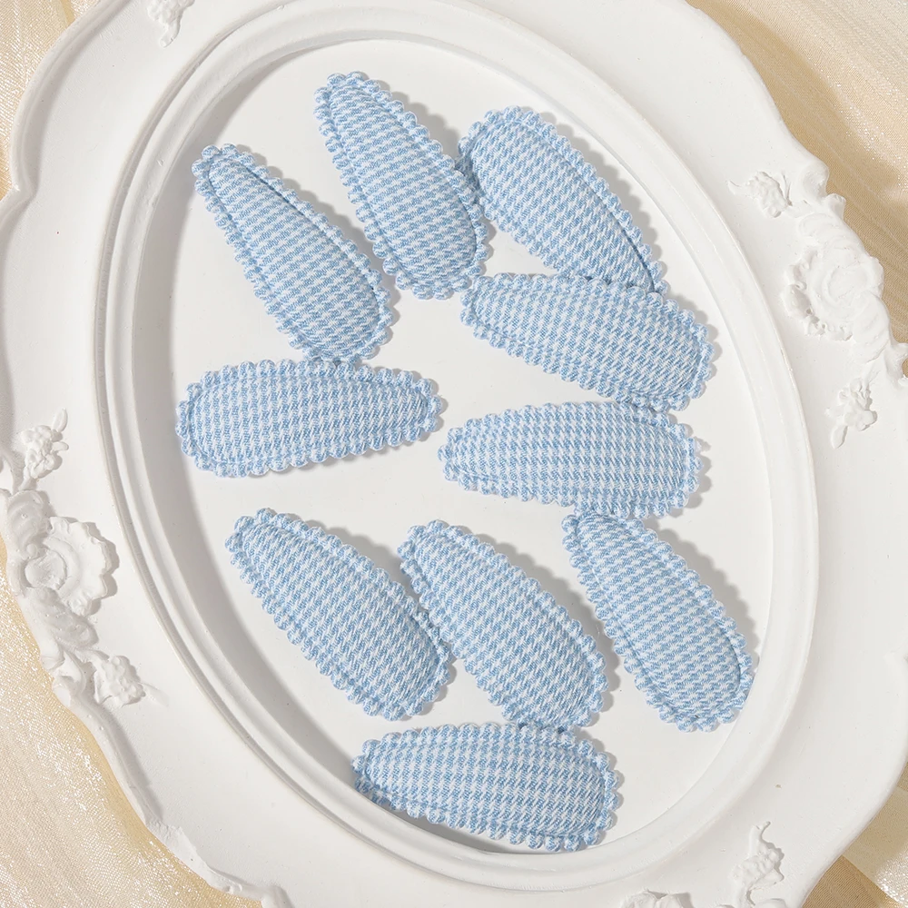 10 Stück Mini Stoff-Wassertropfen-Haarspangen für Kinder, Babys und Mädchen, Tägliche Party-Dekoration, Haarclips, Mädchen-Haaraccessoires, Geschenke – Detail 25