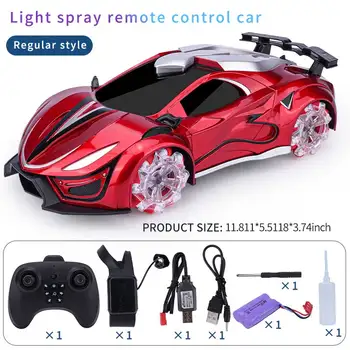 RC stunt car 2.4G 4WD watch motion sensor remote control car 360 degree flip simulation spray night glow effect model car toy