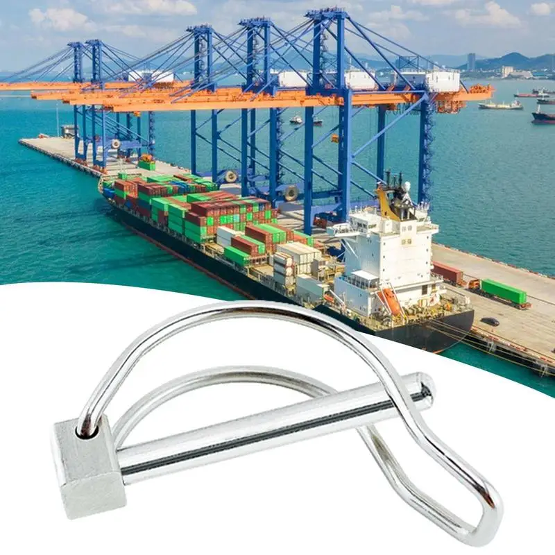 تحميل مزلاج دبوس الثقيلة مقطورة قفل دبوس الفولاذ المقاوم للصدأ المقرنة دبوس الأمان وصلة وصلة مقطورة دبوس بطانة دبابيس التأمين دبوس