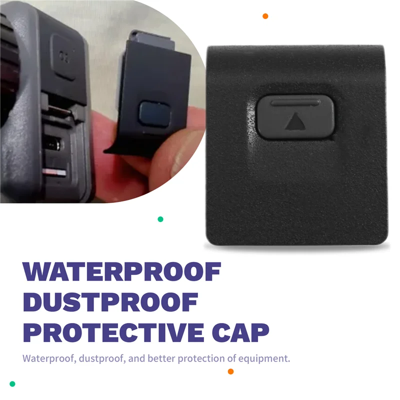 ABSQ-For DJI Osmo Action For USB-C And Microsd Port Cover Waterproof Dustproof Cap For ACTION 3 - Image 2