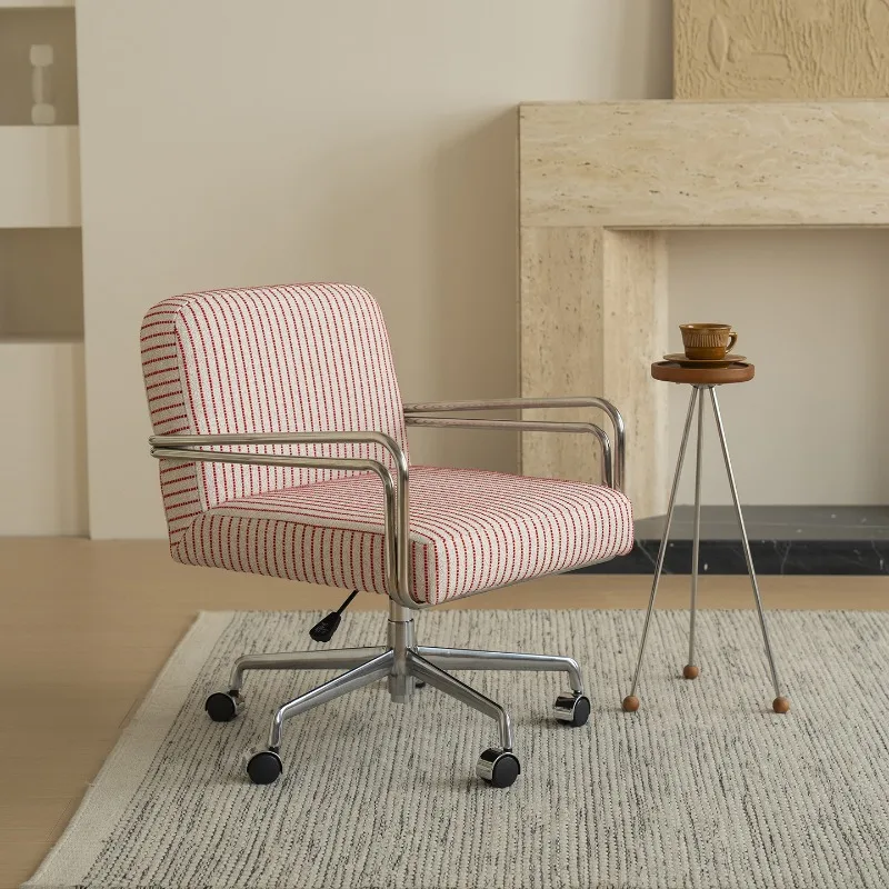 Computer single chair, home comfort sedentary office chair, lower rotating study desk chair, chair armrest back chair