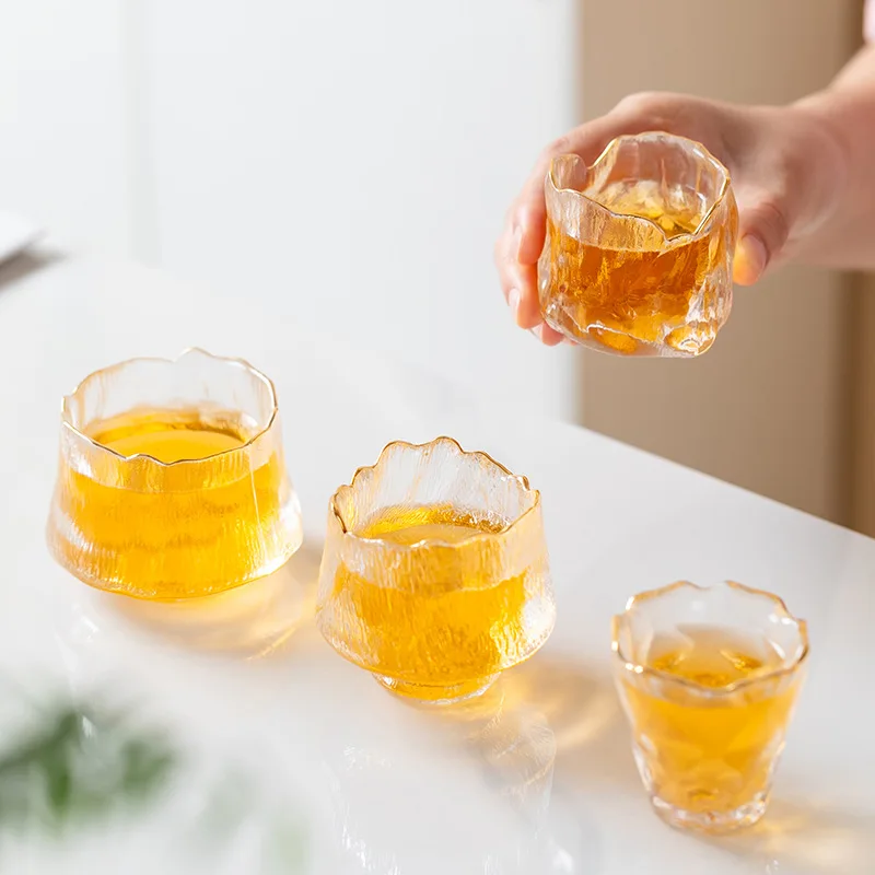 Frozen Roasted Glass Master Cup Single Cup Small Teacup Japanese Kung Fu Glacier Glass Tea Cup