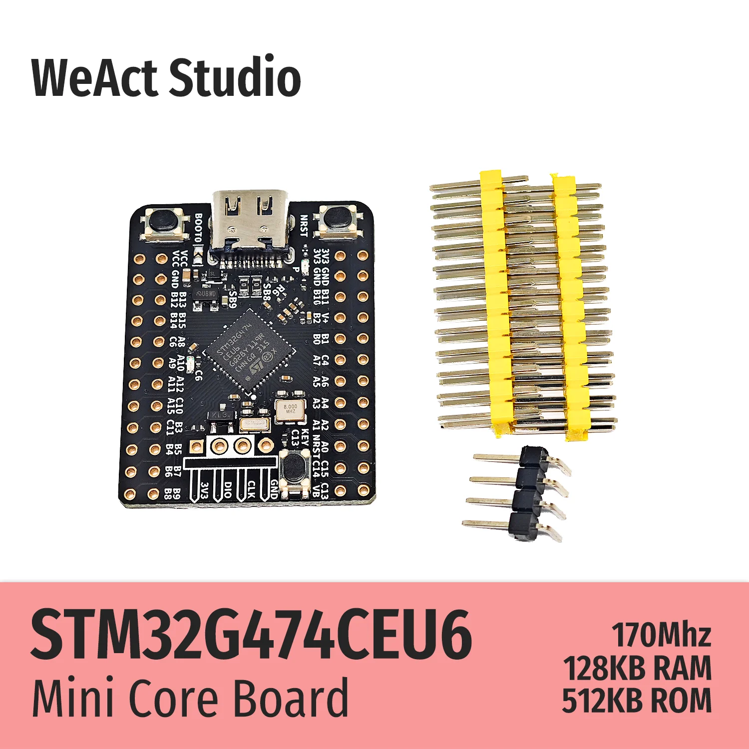 WeAct STM32G474CEU6 STM32G474 STM32G4 STM32 Core Board Demo Board