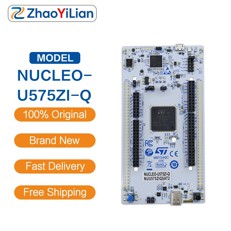 For NUCLEO-U575ZI-Q STM32U575ZI Low Power Secure MCU Development Board Industrial IoT Embedded Learning Kit