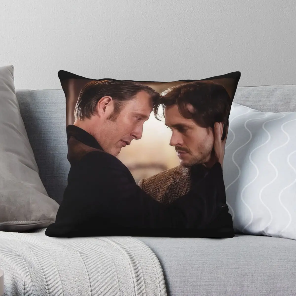 Hannibal Hannigram Murder Husbands Square Pillowcase Polyester Linen Velvet Creative Zip Decor Room Cushion Cover