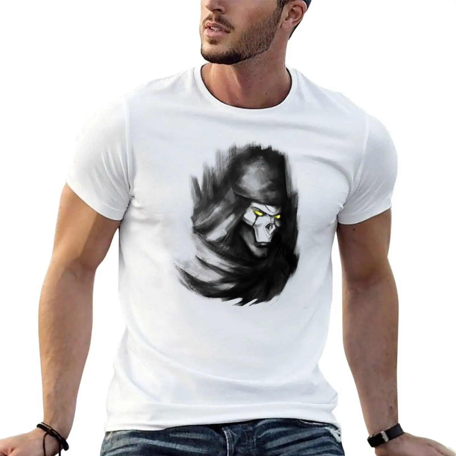 

Revenant textured portrait T-Shirt man t shirts graphic t shirts cotton 100% T-Shirt