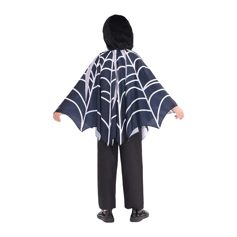 كيب العنكبوت بغطاء للرأس 2025 للأطفال لحفلات الكرنفال والهالوين زي أداء مسرح الحرم الجامعي ob;8 #5