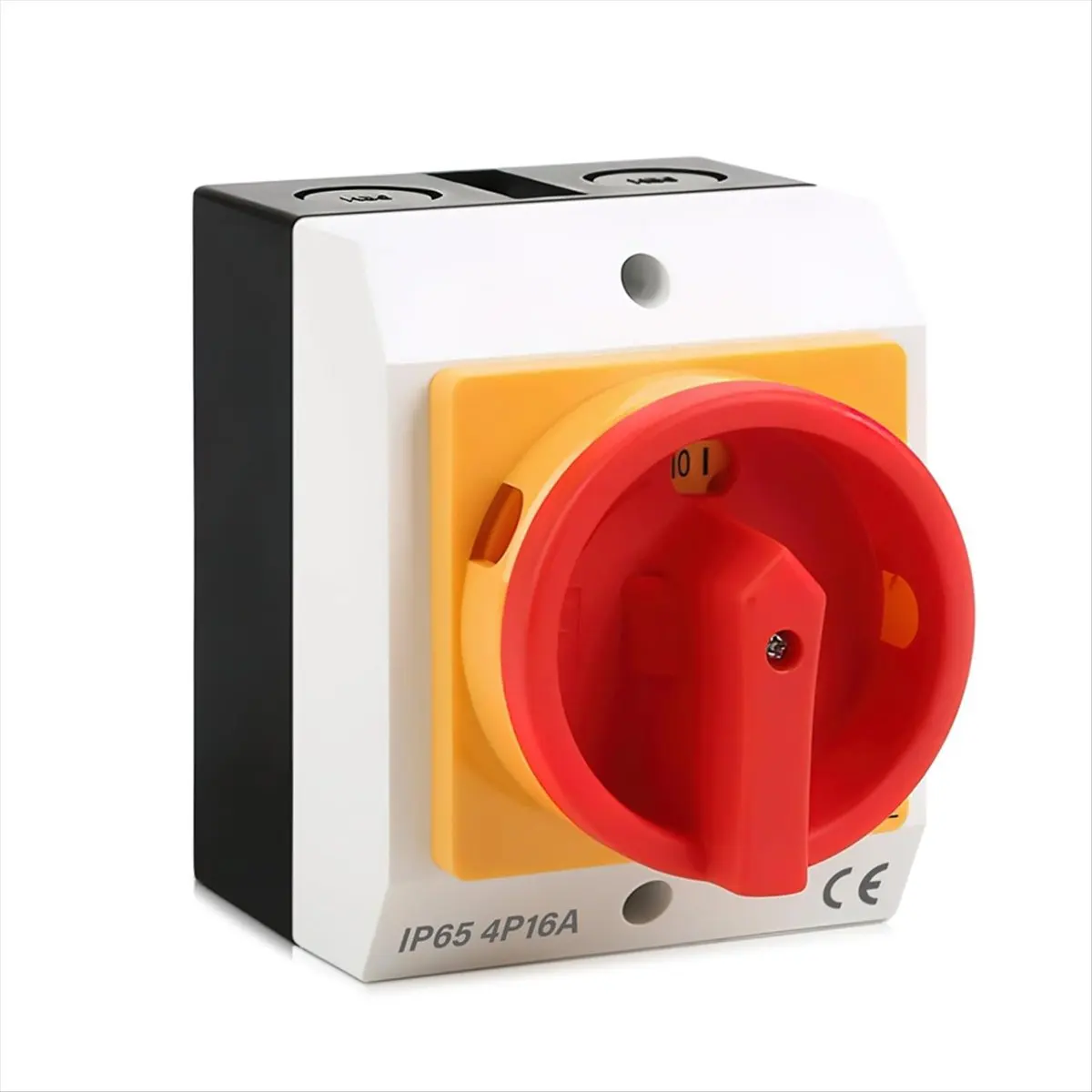 AA935~Main Switch 4-Pin Rotary Switch Off Switch,Circuit Breaker 16A Repair Switch with Housing Separation of Power Supply
