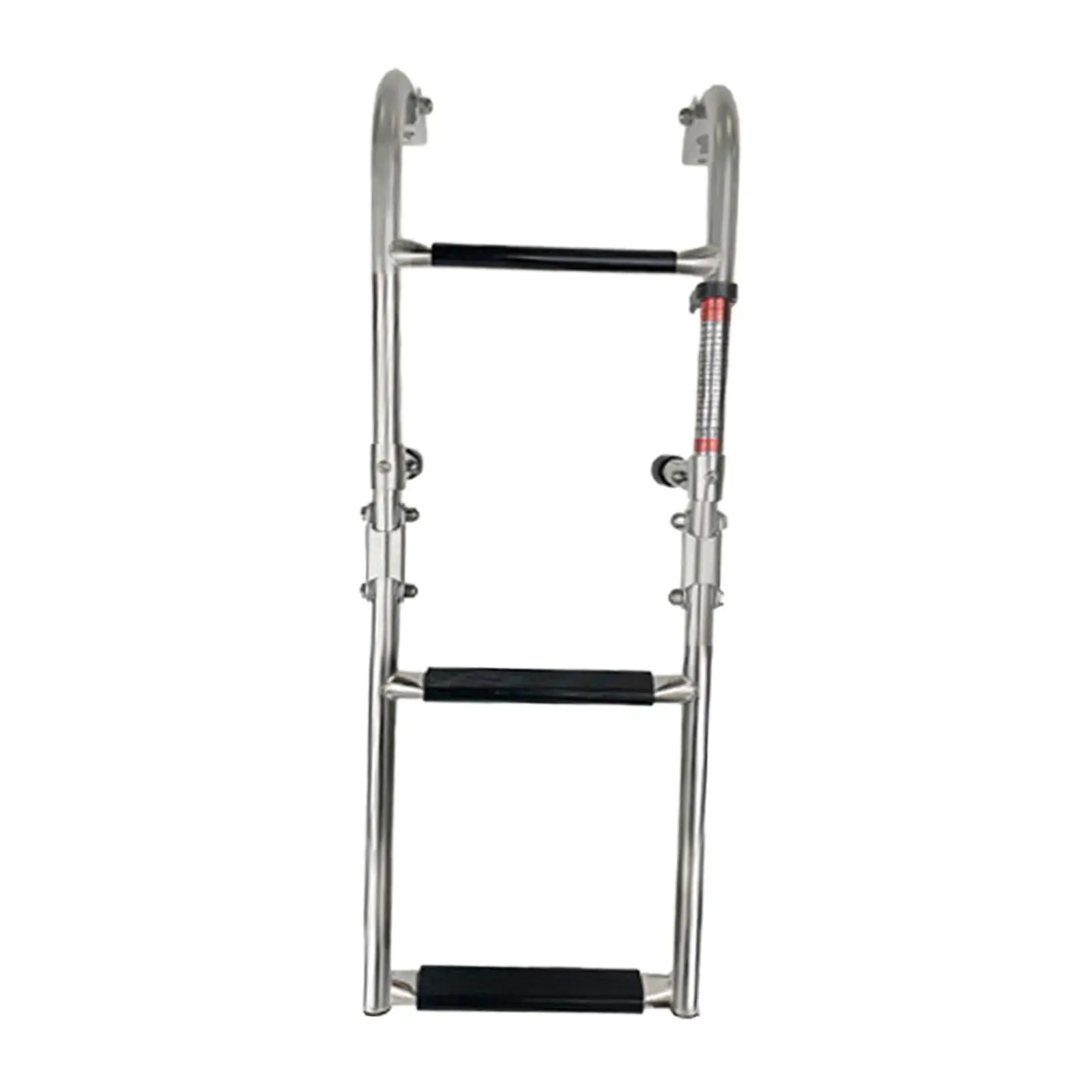 Telescoping Stainless Steel Boat Ladder Folding Dive Board Step Anti-slip Handle Marine Deck Accessory for Pontoon Boat