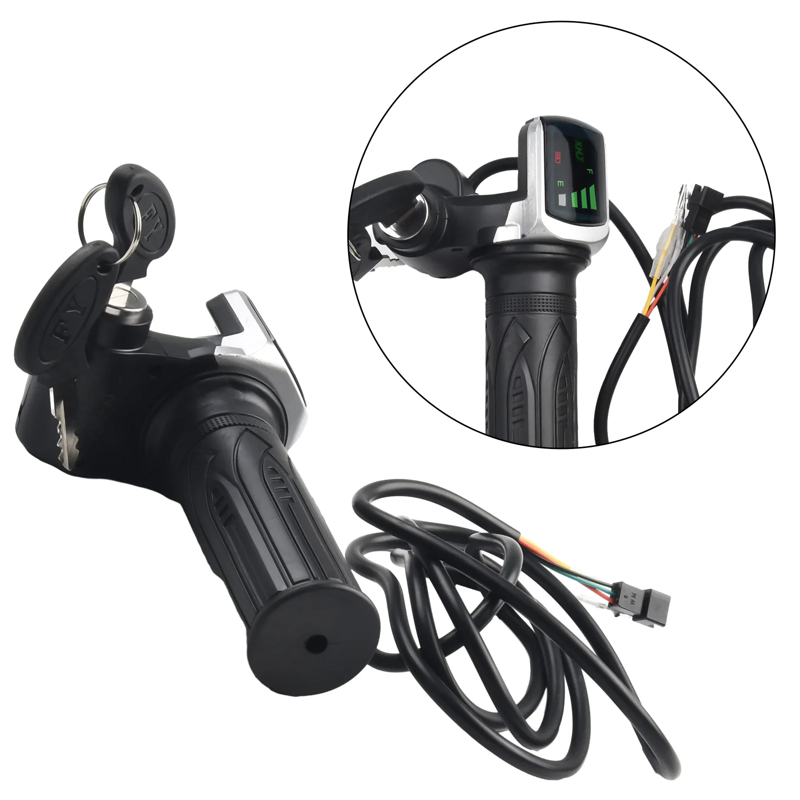 Brand New Bicycle Handlebar Bicycle Handlebar 1pc 36/48V 5pin Bicycle Black E-Bike Electric Scooter LED Display