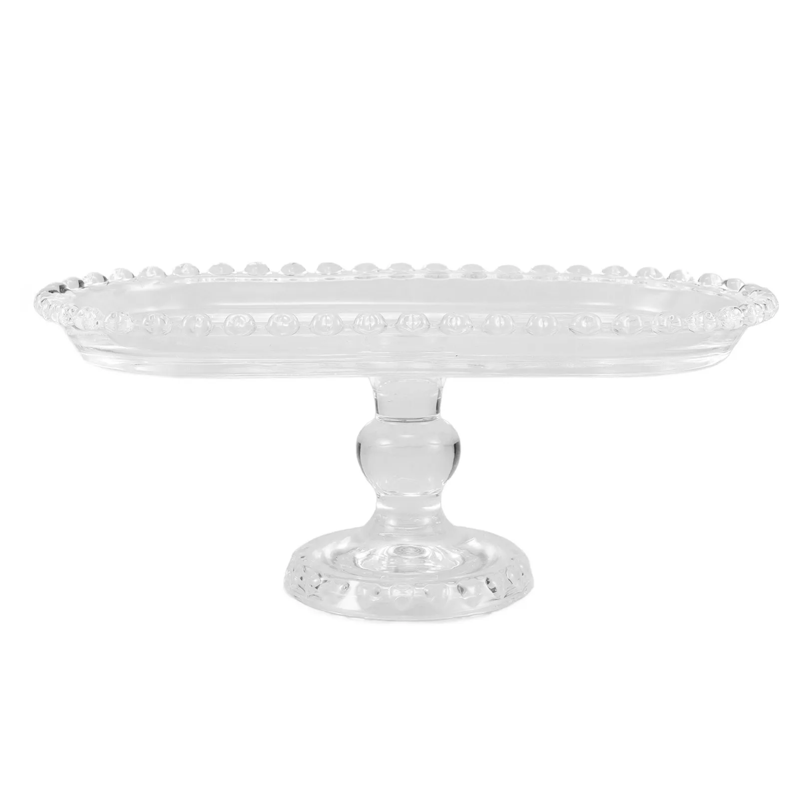 

1Pcs Afternoon Tea Tray Versatile Modern Design Fruit Storage Tray Clear Crystal Glass Plate for Buffet Dessert Display