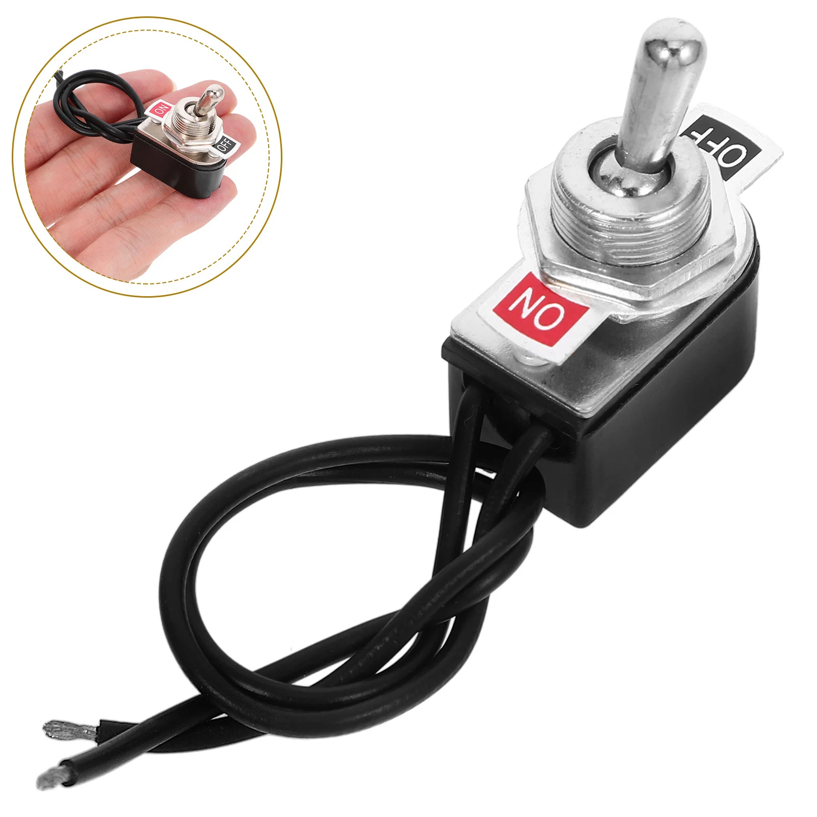 

Car Toggle Switch 5 Inch Wire 6A 125V Mini Rocker Switch For Automotive Marine Boat Spst On Off Zinc Alloy