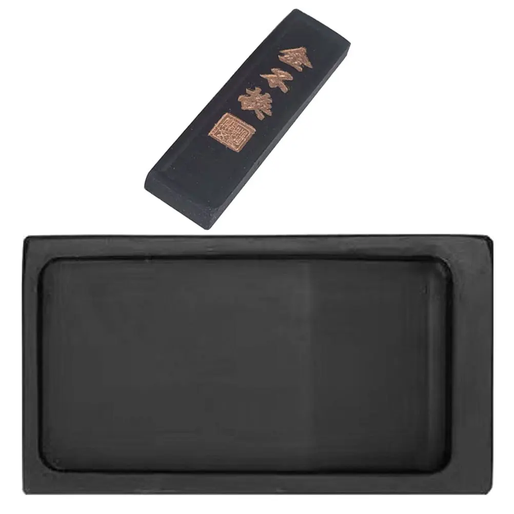 

1 Set Calligraphy Inkstone With Ink Stick Grinding Inkslab For Writing Painting Chinese Art Students Teachers Reusable Washable