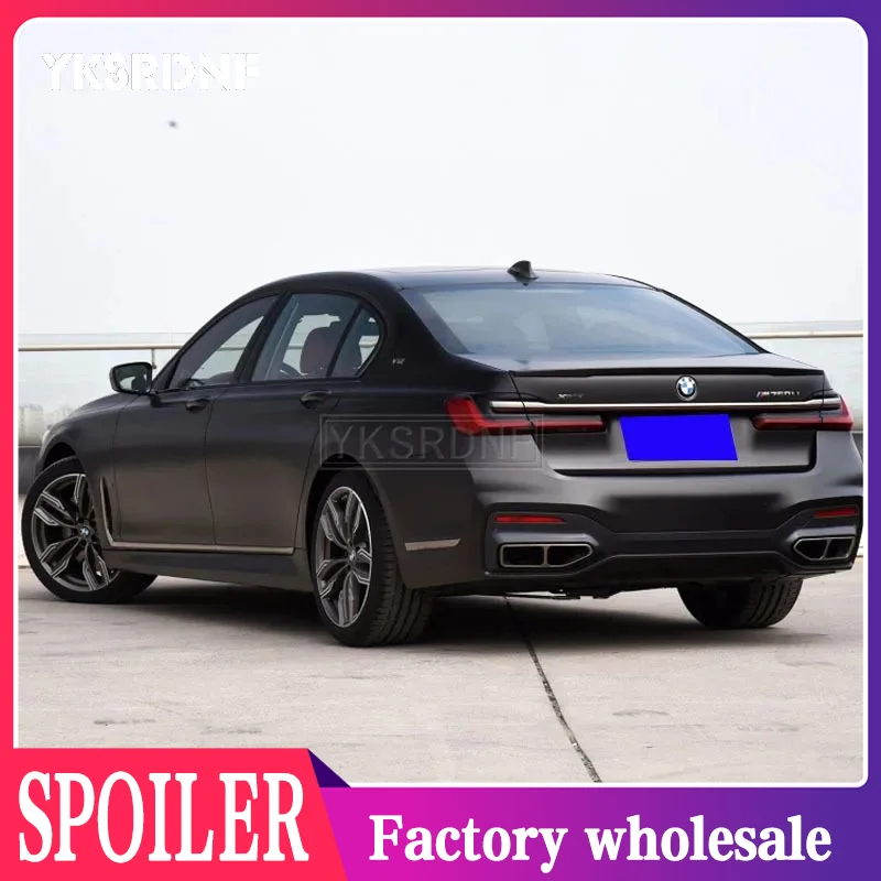 Для BMW 7 серии G11 G12 730i 740i 750i 2019 2020 2021 2022 2023 ABS материал задний спойлер багажника автомобильные аксессуары из воздушного профиля Для BMW 7 серии G11 G12 730i 740i 750i 2019 2020 2021 2022 2023 ABS материал задний спойлер багажника автомобильные аксессуары из воздушного профиля