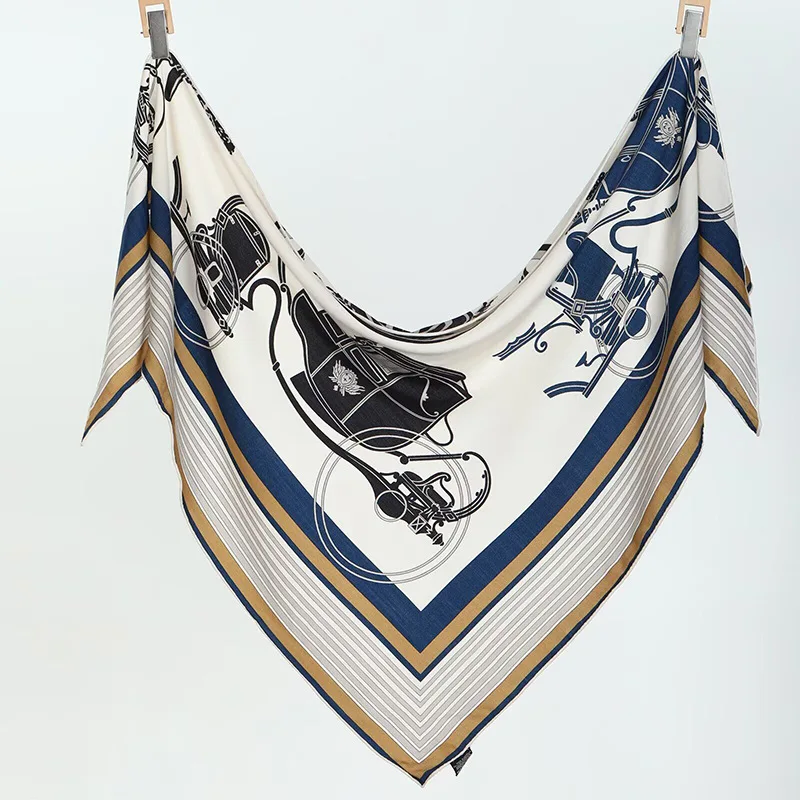 

Новый осенне-зимний шарф-платок в корейском стиле «Тыквенная карета» для женщин, теплый, шерстяной, треугольный, с декоративным узором