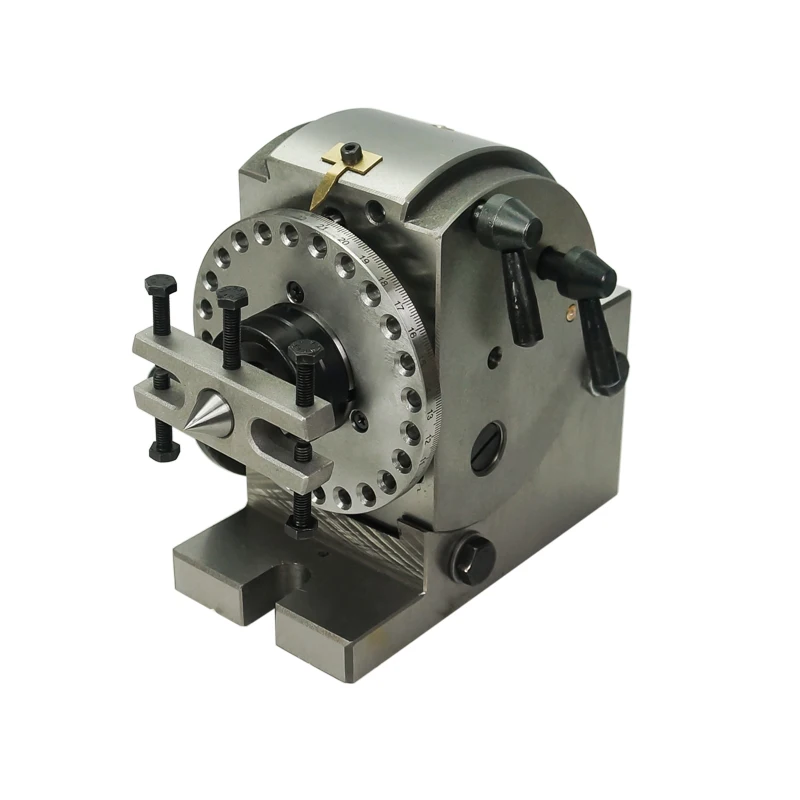 Dividing Head BS-0 5 Inch 3 Jaw Chuck Precision Semi Universal Dividing Head for Milling Machine Rotary Table