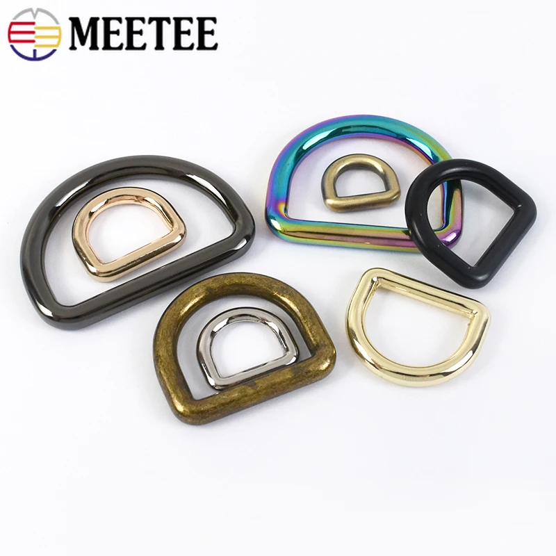 

10Pc 10-50mm Metal Buckles O D Ring for Keychain Belt Hook Carabiner Clips Bag Strap Connect Loop Clasp DIY Hardware Accessories