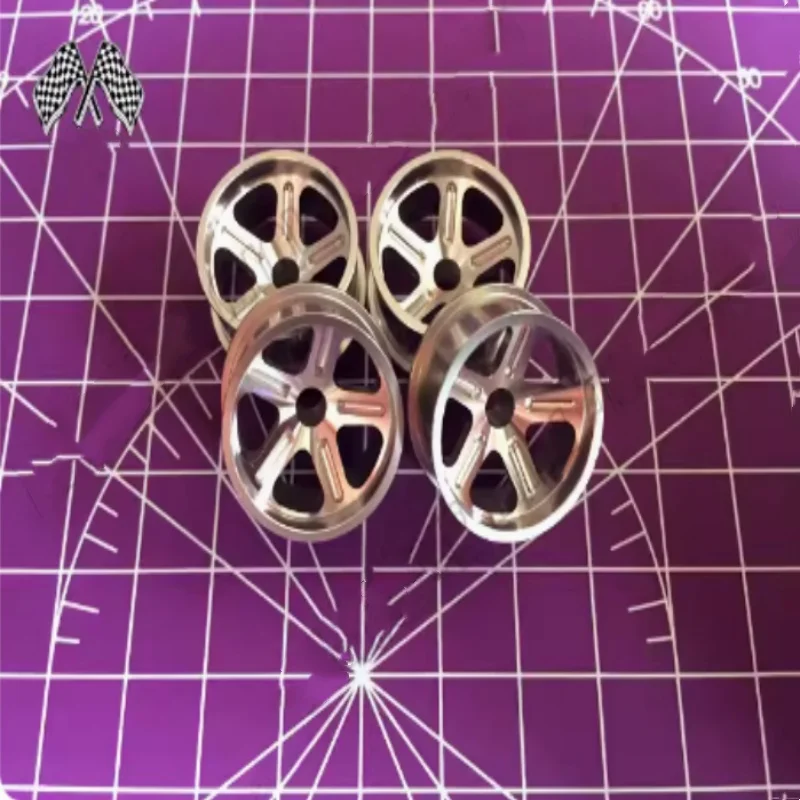 Self-made Tamiya four-wheel drive accessories medium diameter aluminum alloy wheels medium diameter wheels