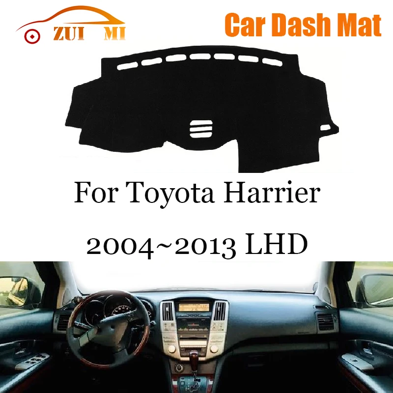 ZUIMI Dashboard Cover Dash Mat Dashmat For Toyota Harrier 2004~2013 2020~2021 LHD RHD Dash Board Cover Pad Sun Shade