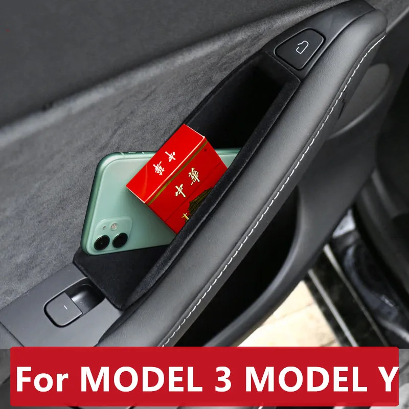 For MODEL 3 MODEL Y dedicated Inner door Door panel panel Patch Car door handle Interior upgrade decoration Bright strip auto