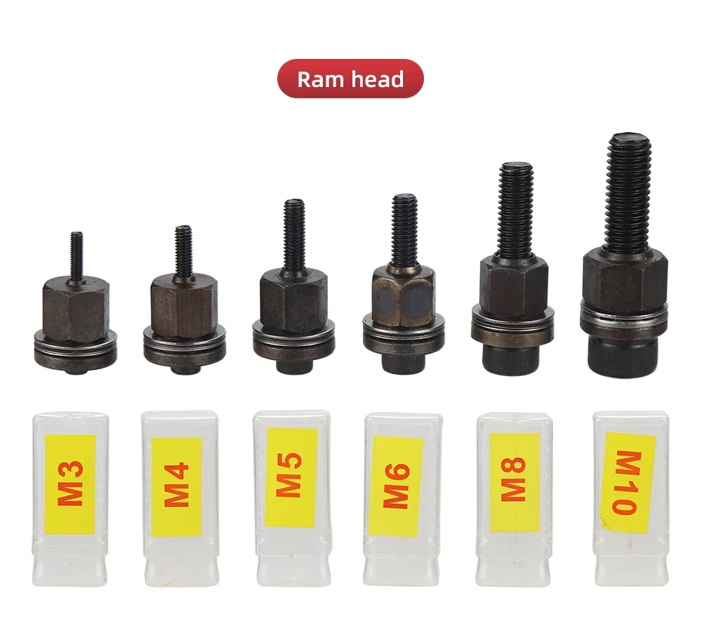 M3 M4 M5 M6 M8 M10 M12 Hand Rivet Nut Head Set Round Nut Tool Manual Riveter Rivnut Tool Accessory
