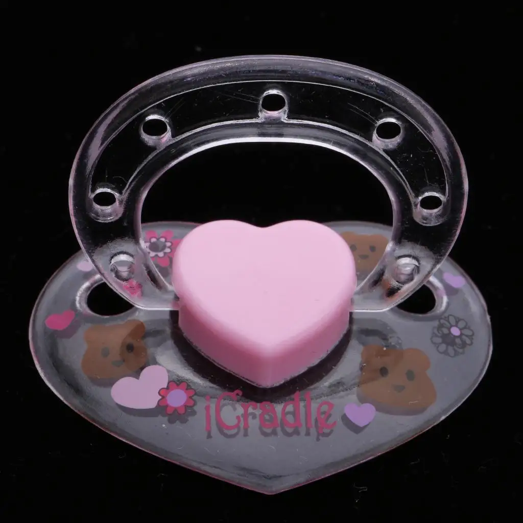 ABS Magnetic Pacifier for Reborn Baby Dolls Realistic Dummy Doll Accessories Kit for Dollhouse Miniatures